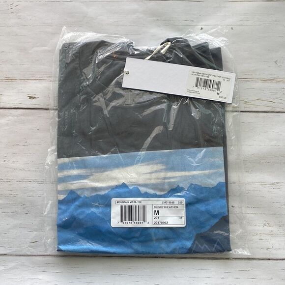 Nwt- Fila Mountain Vista Short Sleeve Tee Shirt Men's Size Medium In Dark Grey - Picture 3 of 9